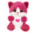 Peluche - Peluche Chat BERRY rose framboise – Cutydoos Love – 23 cm