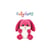 Peluche - Peluche Lapin RUBY> rose framboise – 23 cm