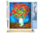 Peinture par Numéro Figured'Art - Vase avec Coquelicots - Van Gogh - Kit de Loisir Créatif DIY Numéro d'Art Complet - 40x50cm toile roulée + châssis en bois à monter