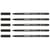 Lot de 5 feutres pointe pinceau EDDING 4200 - Noir - 1-4 mm