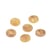Bouton imitation pierre beige pierre 15mm