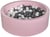 Piscine à balles Aire de jeu + 200 balles rose blanc,gris - Velinda