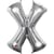 Ballon Lettre X Argent (35 cm)