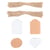 Étiquettes cadeaux et festonnées Florence - Papier kraft - M20829 - Blanc, marron