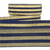 Elastique à rayures métal 40mm marine/or au mètre