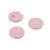 Lot de 6 boutons rond simple rose laurier 18mm
