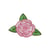 Ecusson thermocollant rose rose pale 4cm x 4,5cm