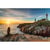 Tableau mural encadré sunset phare Saint-Mathieu 65x97 cm