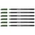Lot de 6 feutres de coloriage pointe fine 1 mm - EDDING - Vert olive - 1200