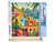 Peinture par Numéro Figured'Art - Ville côtière marocaine - Kit de Loisir Créatif DIY Numéro d'Art Complet - 40x50cm toile roulée + châssis en bois à monter