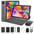 Tablette 10’’ Octa-Core 30Go RAM, 128Go+1To Extensible, Android 15, Certification Widevine L1 – avec Clavier, Souris, Stylet - Gris