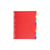 Intercalaires A4 + - 12 Positions - Carte Lustrée 225G - Exacompta