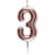 Bougie Rose Gold - Chiffre 3