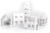 Lot de 5 maisons blanches a monter - Graine Creative