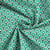 Tissu Coton imprimé Arty éventails Gaudi sur fond Vert