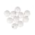 Perles en bois Blanc mat 2,5 cm 6 pièces