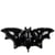 3 Ballons Géants Chauve-Souris - 107 cm