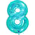 Ballon Géant Chiffre 8 Holographique Tiffany (102 cm)