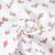 Tissu Double gaze de Coton Grace petites fleurs sur fond Blanc