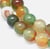 Fil de 46 Perles ronde en pierre naturelle AGATE DE PAON 8 mm