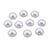 30 PERLES CABOCHON Demi Rond à coller acrylique Blanc NACRE 12 mm - Dos Plat - Creation Diy