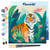 Mini Peinture par Numéro Figured'Art 20x20cm avec cadre Tigre du Bengale Tropical - Petit Format