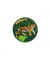 Ecussons Thermocollant Nature fond vert diamètre 5 cm - Mediac Tigre Vert