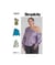 Patron Simplicity 9851 - Hauts pour dames et femmes taille n°FR 48-56