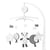 Mobile musical en velours blanc