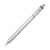 Tombow MONO graph Fine – Porte-mine argent, trait 0,5 mm, dureté HB, gomme intégrée, rechargeable, grip métal à toucher doux [SH-MGF04]