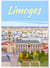 Affiche ville Limoges - Vue du ciel | A3 : 29,7x42cm