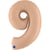 Ballon Géant Chiffre 9 Satin Nude (102 cm)