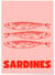 Affiche Sardines | A3 : 29,7x42cm