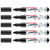 Lot de 5 feutres de coloriage pointe ronde 3 mm - EDDING Funtastics - Noir