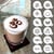 Lot de 12 pochoirs pour Cappuccino - Diamètre 8,5 cm - Qbix