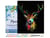 Peinture par Numéro Figured'Art avec Cadre - Cerf en Couleur - Kit de Loisir Créatif DIY Numéro d'Art Complet - 40x50cm toile tendue sur châssis