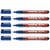 Marqueur permanent pointe fine 1 mm - EDDING - Bleu - Lot de 5
