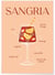 Affiche Cocktail Sangria 2 | A3 : 29,7x42cm