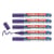 Lot de 5 marqueurs pour tableaux blancs Edding 250 - Violet - Pointe 1,5-3 mm