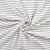Tissu Jersey Coton imprimé Malo fine marinière sur fond Blanc cassé