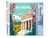 Peinture par Numéro Figured'Art - Affiche Vintage Athènes - Kit de Loisir Créatif DIY Numéro d'Art Complet - 40x50cm sans châssis en bois
