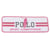 Ecusson thermocollant polo sport blanc 3cm x 7cm