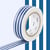 Masking tape - lignes indigo - 7 m x 15mm