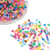 200 PERLES TOUPIES bicone a facettes Acrylique Multicolore avec reflets AB 6 mm - creation bijoux