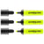 Lot de 3 surligneurs EDDING 345 - Jaune - Pointe biseautée 2-5 mm - Rechargeable