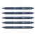 Lot de 5 stylos roller Frixion Ball Clicker 0.7 Bleu noir