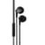 Ecouteurs intra auriculaire avec micro 1,2 m - noir