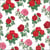 Lot de 4 serviettes en papier découpage collage 33 cm FLEUR ROSE ROUGE F 828
