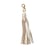 Pompon avec fermoir rose gold 9cm