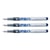 Lot de 3 stylos plume jetables Pilot V-Pen effaçables - Bleu